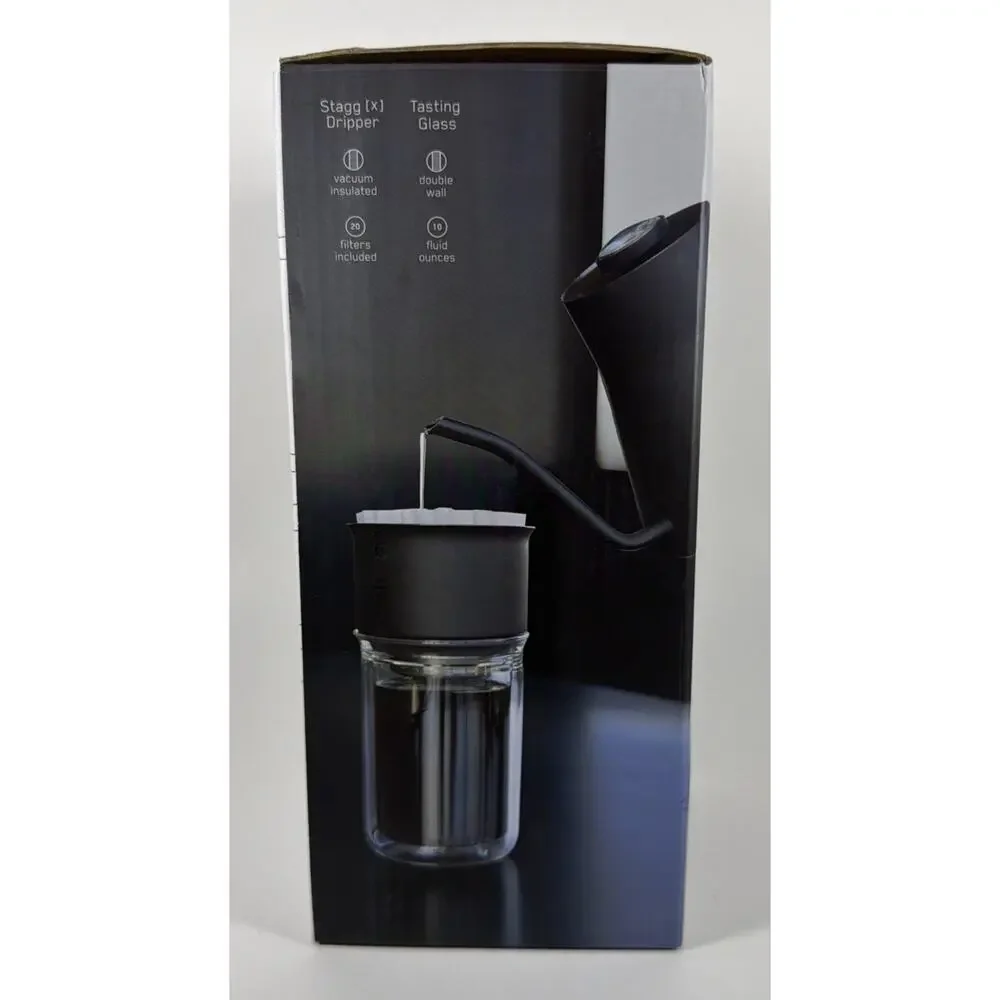 Fellow Stagg [X] Pour Over Set – New in Box Coffee Dripper + Tasting Glass - New